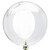 N234307SV Vickerman - 3 in Silver Shiny Ball Stick Christmas Ornament - 12 Pack