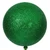 N234404G Vickerman - 4 in Green Glitter Ball Stick Christmas Ornament - 6 Pack