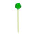 N234404SV Vickerman - 4 in Green Shiny Ball Stick Christmas Ornament - 6 Pack