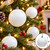 N591011DMVL Vickerman - 4 in White Matte Seamless Ball UV Outdoor Christmas Ornament - 6 Pack