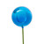 N234402SV Vickerman - 4 in Blue Shiny Ball Stick Christmas Ornament - 6 Pack