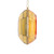 MT232808 Vickerman - 6 in Gold Jewel Glitter Novelty Christmas Ornament - 2 Pack