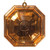 Vickerman MT232858 Vickerman - 6 in Rose Gold Jewel Glitter Novelty Christmas Ornament - 2 Pack 
