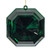 MT232874 Vickerman - 6 in Dark Green Jewel Glitter Novelty Christmas Ornament - 2 Pack