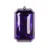 Vickerman MT233066 Vickerman - 8 in Purple Jewel Glitter Novelty Christmas Ornament - 2 Pack 
