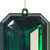 Vickerman MT233074 Vickerman - 8 in Dark Green Rectangle Jewel Glitter Novelty Christmas Ornament - 2 Pack 