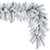 Vickerman A895214 Vickerman - 9 ft White Christmas Garland - Unlit 