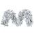 A895217 Vickerman - 9 ft White Christmas Garland - Unlit