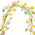 Vickerman FPQA230352 Vickerman - 52 in. Pink/Blue/Green/Yellow Easter Egg Christmas Garland - Unlit 