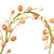 FPQA230960 Vickerman - 60 in. Coral Easter Egg Christmas Garland - Unlit