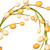 Vickerman FPQA231160 Vickerman - 60 in. Pastel Orange Easter Egg Christmas Garland - Unlit 