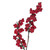 Vickerman FQ242160 Vickerman - 5 ft Red Ice Christmas Garland - Unlit 