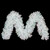 Vickerman G235714 Vickerman - 9 ft White Iridescent Christmas Garland - Unlit 