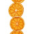 H1GFG000 Vickerman - 10 ft Orange Grapefruit Christmas Garland - Unlit