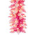 K255313LED Vickerman - 9 ft White/Pink Christmas Garland - Pre-Lit LED