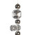 Vickerman MT233407 Vickerman - 6 ft Silver Christmas Garland - Unlit 
