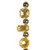MT233438 Vickerman - 6 ft Champagne Christmas Garland - Unlit