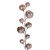 N250358 Vickerman - 10 ft Rose Gold Christmas Garland - Unlit