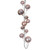 Vickerman N250358 Vickerman - 10 ft Rose Gold Christmas Garland - Unlit 