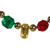 MT233497 Vickerman - 6 ft Red/Green/Champagne Christmas Garland - Unlit