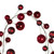 Vickerman N250363 Vickerman - 10 ft Crimson Red Christmas Garland - Unlit 
