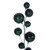 Vickerman N250374 Vickerman - 10 ft Midnight Green Christmas Garland - Unlit 