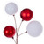 Vickerman N240191 Vickerman - 6 ft Red/White Ball Christmas Garland - Unlit 