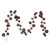N250376 Vickerman - 10 ft Mocha Christmas Garland - Unlit