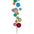 N240194 Vickerman - 6 ft Multicolor Ball Christmas Garland - Unlit