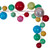 N240194 Vickerman - 6 ft Multicolor Ball Christmas Garland - Unlit