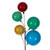 N240194 Vickerman - 6 ft Multicolor Ball Christmas Garland - Unlit
