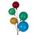 Vickerman N240194 Vickerman - 6 ft Multicolor Ball Christmas Garland - Unlit 