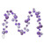 N250386 Vickerman - 10 ft Lavender Christmas Garland - Unlit