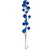 N250102 Vickerman - 6 ft Blue Christmas Garland - Unlit