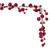 N250103 Vickerman - 6 ft Red Christmas Garland - Unlit