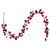 N250103 Vickerman - 6 ft Red Christmas Garland - Unlit