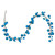 N250112 Vickerman - 6 ft Turquoise Christmas Garland - Unlit
