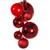 N250703 Vickerman - 6 ft Red Christmas Garland - Unlit