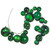 N250704 Vickerman - 6 ft Green Christmas Garland - Unlit