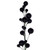 N250117 Vickerman - 6 ft Black Christmas Garland - Unlit
