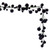 N250117 Vickerman - 6 ft Black Christmas Garland - Unlit
