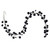 Vickerman N250117 Vickerman - 6 ft Black Christmas Garland - Unlit 