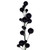 Vickerman N250117 Vickerman - 6 ft Black Christmas Garland - Unlit 