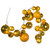 N250708 Vickerman - 6 ft Gold Christmas Garland - Unlit