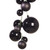 N250717 Vickerman - 6 ft Black Christmas Garland - Unlit