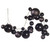 N250717 Vickerman - 6 ft Black Christmas Garland - Unlit