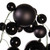 Vickerman N250717 Vickerman - 6 ft Black Christmas Garland - Unlit 