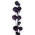 N250126 Vickerman - 6 ft Plum Christmas Garland - Unlit
