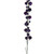 N250126 Vickerman - 6 ft Plum Christmas Garland - Unlit