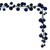 N250131 Vickerman - 6 ft Midnight Blue Christmas Garland - Unlit